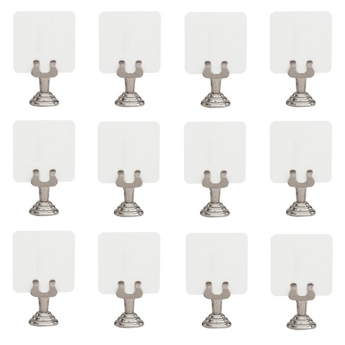 12 x Harp Shape Place Card Menu Holder - 35 x 25mm
