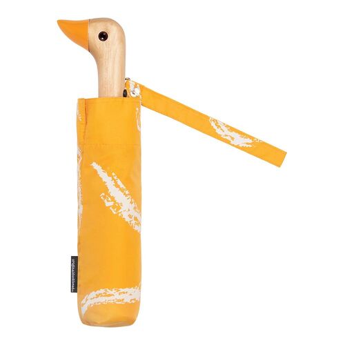 Original Duckhead Duck Umbrella Compact | Saffron Print | 5 x 7 x 35cm