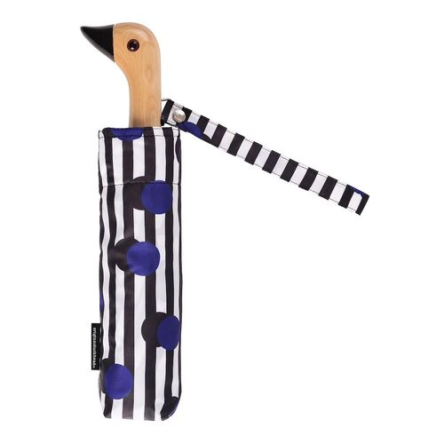 Original Duckhead Duck Umbrella Compact | Polkadot Stripe | 5 x 7 x 35cm