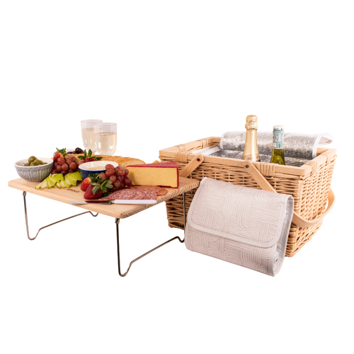 Avanti 4 Person Pine Wood Top Insulated Basket Zen Arc 