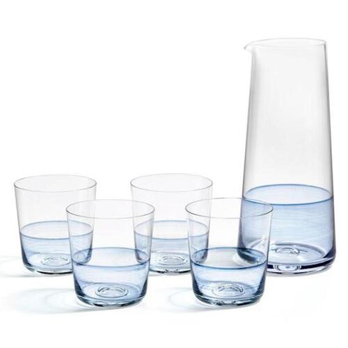 Royal Doulton 1815 Carafe & Tumbler Blue | 5 Piece Set