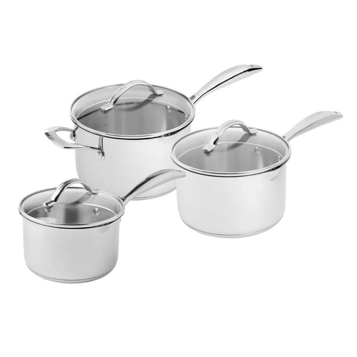 Scanpan STS 3 Piece Saucepan Set | Stainless Steel 3pc
