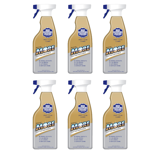 Bar Keepers Friend MORE Foam Spray 750ml | Set of 6