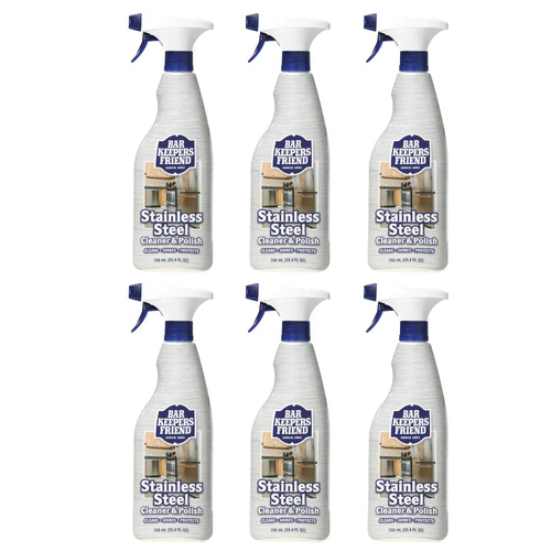 Bar Keepers Friend Stainless Steel Cleaner & Polish 750ml | Set of 6