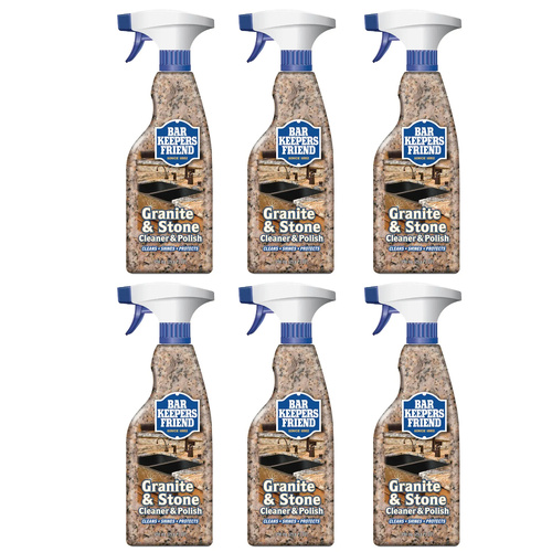 Bar Keepers Friend Granite & Stone Cleaner & Polish 750ml | Set of 6