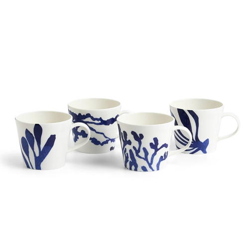Royal Doulton Pacific 10th Anniversary 4 Piece Mug Set 400ml