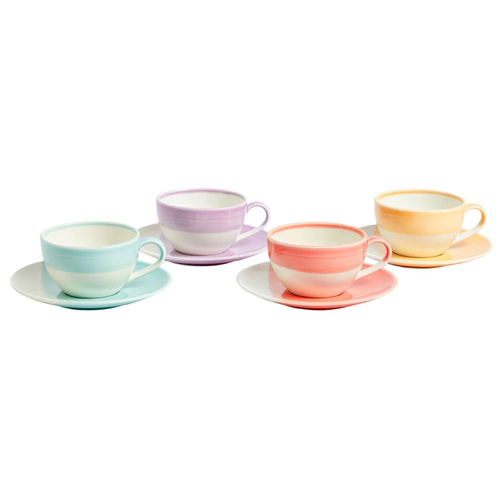 Royal Doulton 1815 Bright 4 Piece Cappuccino & Saucer Set | 256ml Mixed