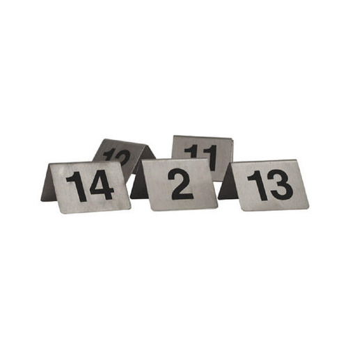 Trenton A-Frame Stainless Steel Table Numbers - 81-90