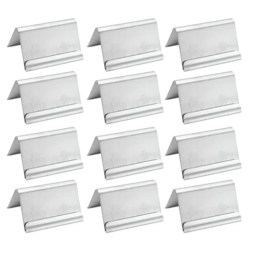Trenton A-Frame Stainless Steel Buffet Card Holder 60mm - Set of 12