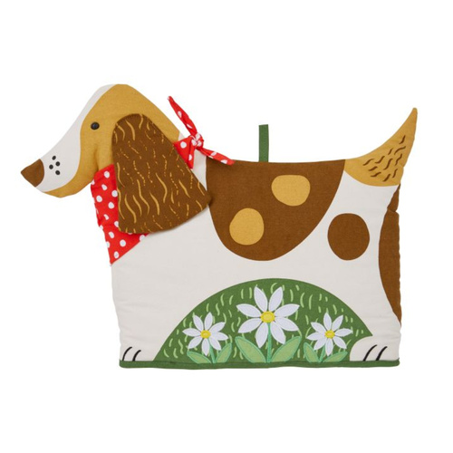 Ulster Weavers Daisy Dog Shaped Tea Cosy Brown | 29 x 33 x 3cm