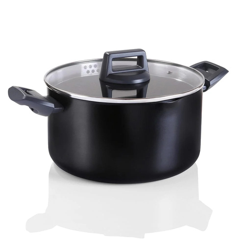 Stanley Rogers Statement Ceramic Non-Stick Casserole Pot W/ Lid 24cm / 5.5L