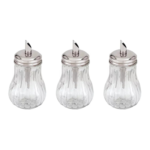 Trenton Glass Sugar Dispenser 285ml Tilt a Spoon Set of 3
