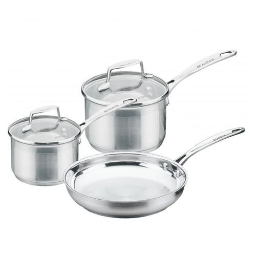 Scanpan Impact 3 Piece Cookware Starter Set | Stainless Steel 3pc