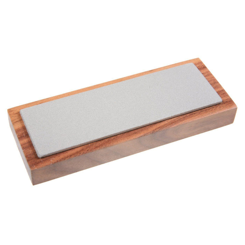 Eze Lap Bench Stone  2 x 6" Fine Stone Sharpener Walnut Pedestal 62F
