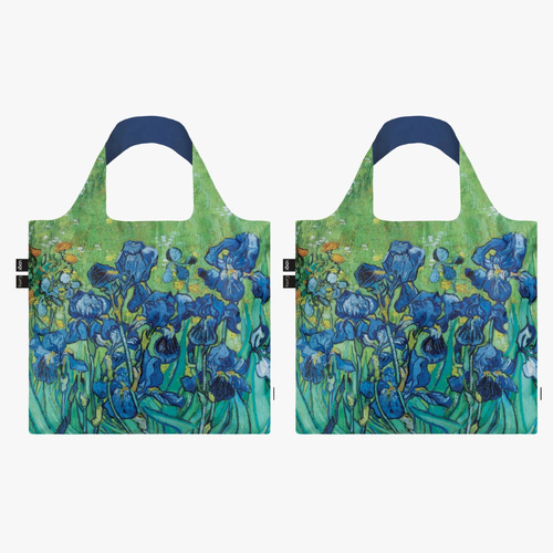 LOQI Museum Collection Vincent Van Gogh Irises Bag - Set of 2
