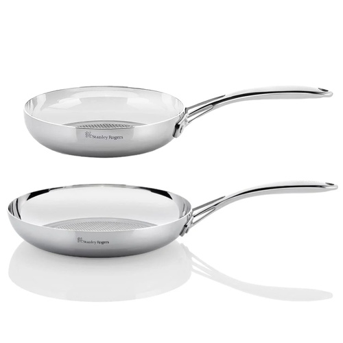 Stanley Rogers Try-Ply Helix 20 & 28cm Frypan 2 Piece Set