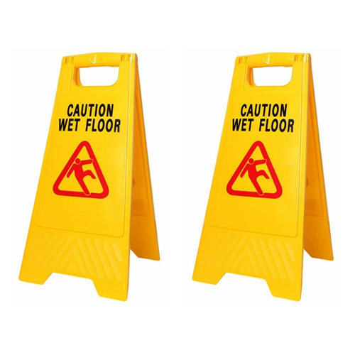 Chef Inox A Frame Wet Floor Caution Sign Set of 2