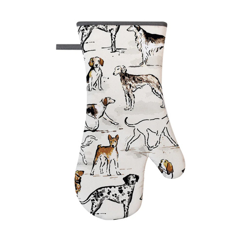Ulster Weavers Gauntlet Oven Glove Country Dogs | 37 x 20cm