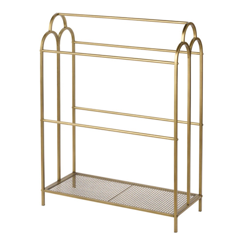 Society Home Kingsley Towel Rack Antique Gold