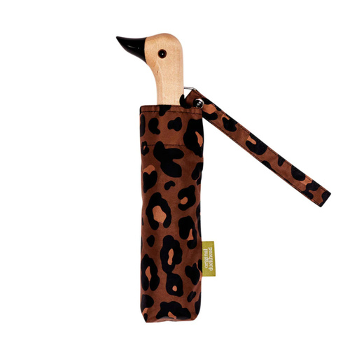 Original Duckhead Duck Umbrella Compact | Leopard | 5 x 7 x 35cm
