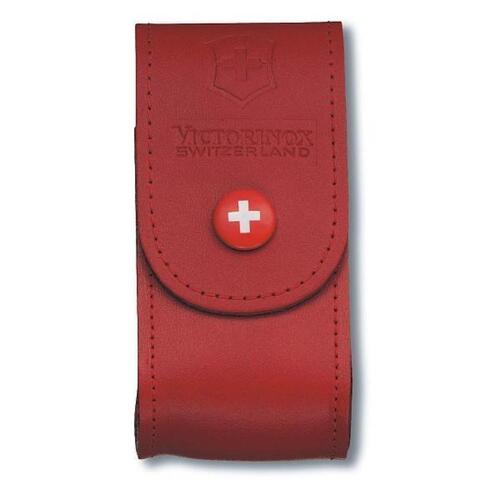 VICTORINOX SWISS ARMY RED LEATHER POUCH 5-8 LAYERS