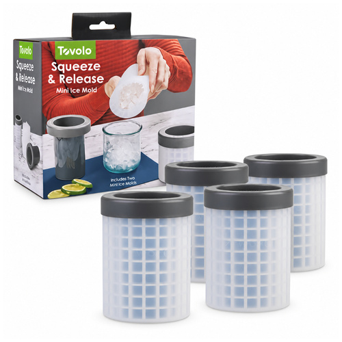 Tovolo Freeze & Squeeze Mini Ice Cube Maker Set of 4