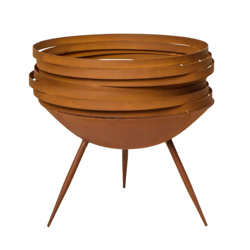 Rogue Horizon Fire Pit with Grill Rust