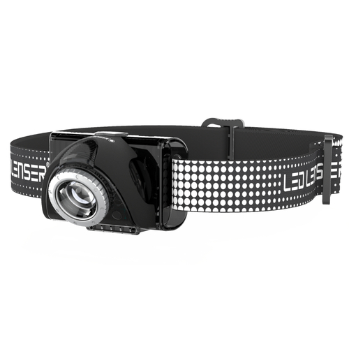 LED LENSER SEO 7R RECHARGEABLE HEAD TORCH 220 LUMENS HEADLAMP BLACK