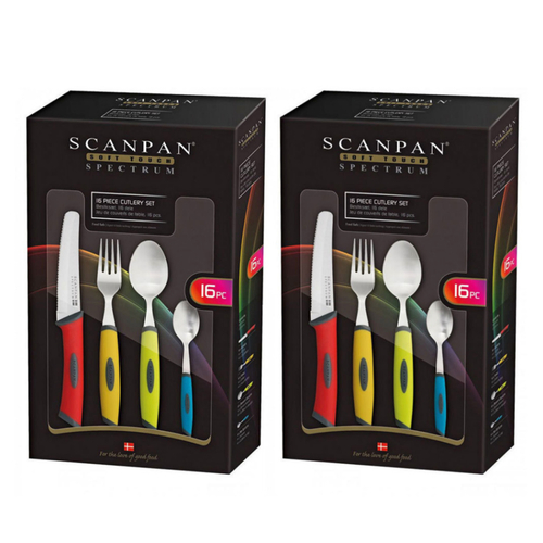 Scanpan Spectrum 32pc Kitchen Cutlery Set 32 Piece | Colour