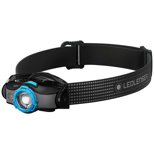 LED LENSER MH5 HEAD TORCH 400 LUMENS HEADLAMP BLACK & BLUE