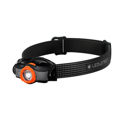 LED LENSER MH5 HEAD TORCH 400 LUMENS HEADLAMP BLACK & ORANGE