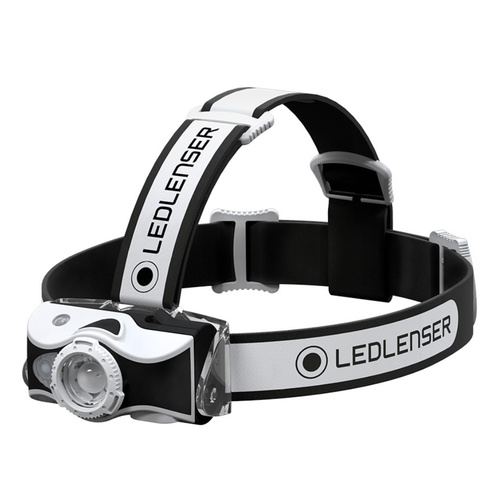 NEW LED LENSER MH7 HEAD TORCH 600 LUMENS HEADLAMP BLACK & WHITE
