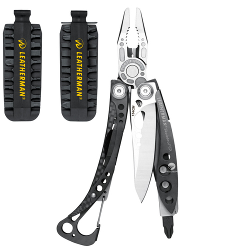 LEATHERMAN SKELETOOL CX STAINLESS STEEL MULTI-TOOL + BIT KIT