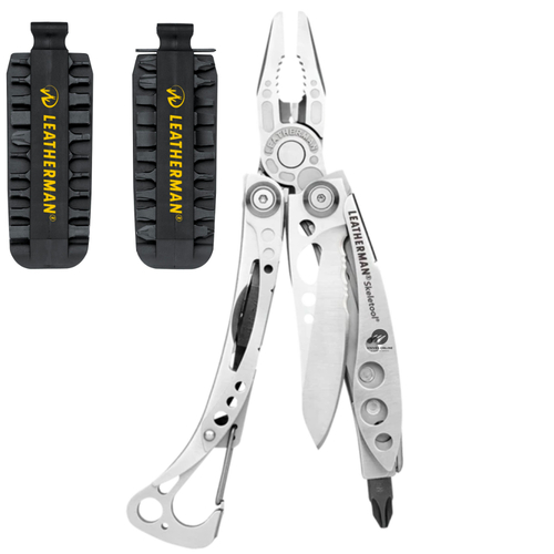 NEW LEATHERMAN SKELETOOL STAINLESS STEEL MULTI-TOOL + BIT KIT 