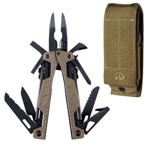 NEW LEATHERMAN OHT COYOTE TAN ONE HANDED MULTI-TOOL KNIFE + MOLLE SHEATH 