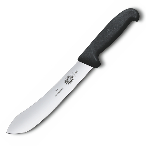 Victorinox Butchers 18cm Knife Wide Tip Blade Fibrox | Black 5.7403.18