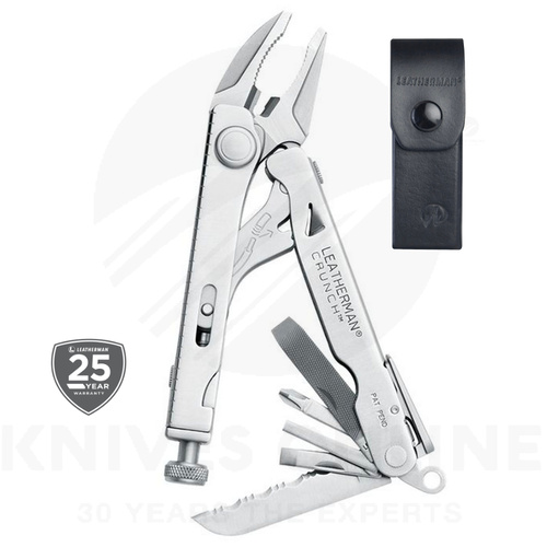 LEATHERMAN CRUNCH LOCKING PLIERS HEAVY DUTY MULTITOOL + NYLON OR LEATHER SHEATH