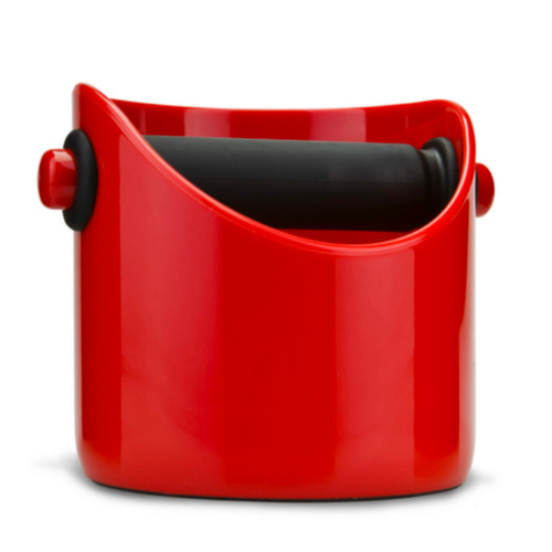 Grindenstein Coffee Knock Box Tamper Bin | Red