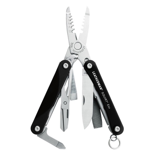 NEW LEATHERMAN SQUIRT ES4 BLACK 9IN1 ELECTRICIAN MULTITOOL W/ WIRE STRIPPERS