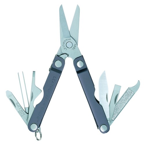 NEW LEATHERMAN MICRA GREY STAINLESS STEEL MULTI TOOL POCKET KNIFE