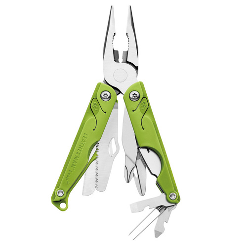 LEATHERMAN LEAP GREEN STAINLESS STEEL YOUTH YOUNG USER 13IN1 MULTI-TOOL W PLIERS
