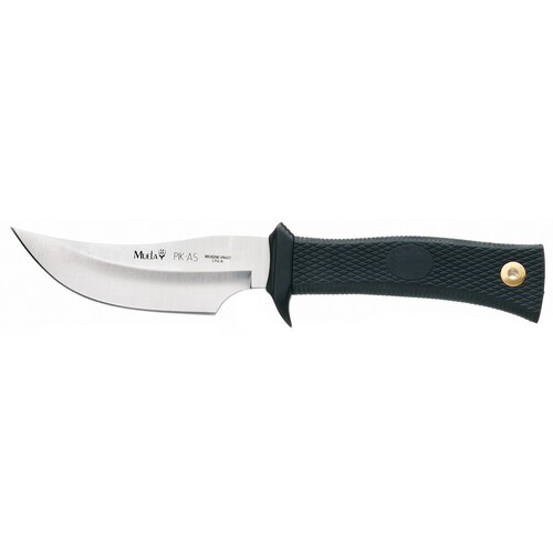 NEW MUELA PICKAS HUNTING SKINNER KNIFE - BLACK RUBBER HANDLE