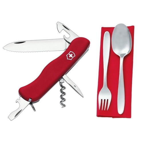SWISS ARMY KNIFE PICKNICKER LOCK WITH FORK AND SPOON VICTORINOX 35592 SWISS ARMY