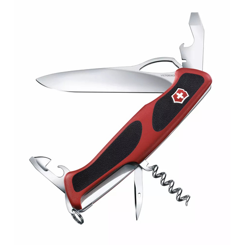 Victorinox Swiss Army Pocket Knife Ranger Grip 61 Red/Black | 12 Functions