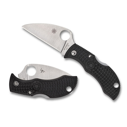 Spyderco Manbug Wharnclife Black - Plain Blade YSMBKWP