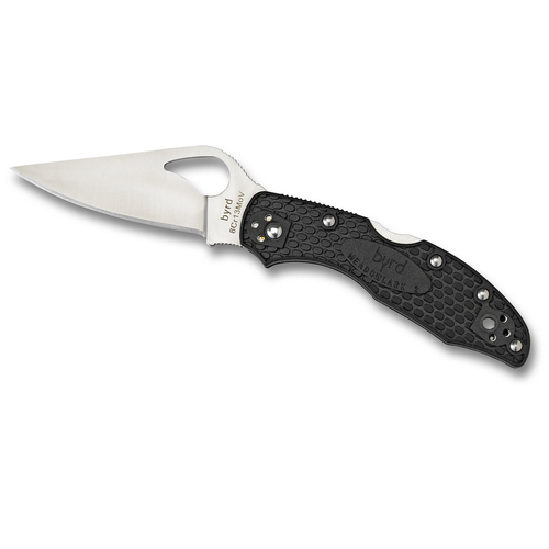 Spyderco Byrd Lightweight Meadowlark 2 Knife Plain Blade Black YSBY04PBK2