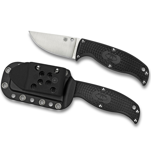 NEW SPYDERCO ENUFF LIGHTWEIGHT BLACK CLIP POINT KNIFE PLAIN BLADE FB31CPBK