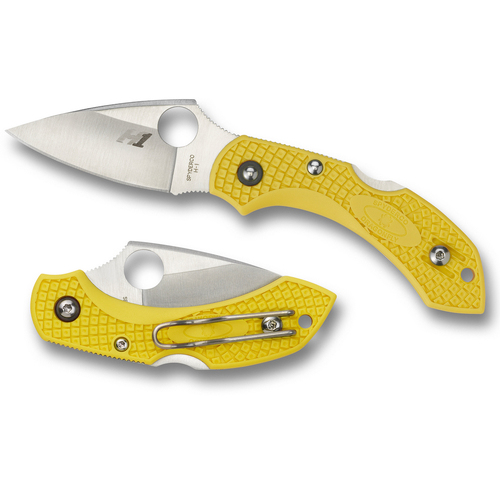Spyderco Dragonfly 2 Salt Yellow H1 - Plain Blade Folding Knife YSC28PYL2