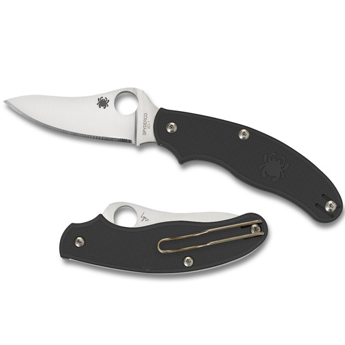 UK Penknife Lightweight Black SLIPIT Drop Point Pl C94PBK3 SPYDERCO