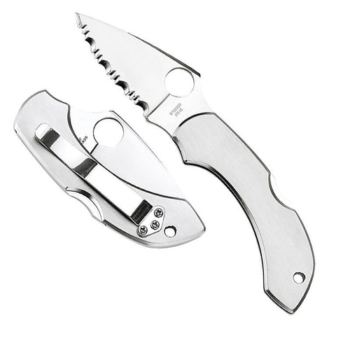 Delica 4 Stainless - Serrated Blade C11S SPYDERCO